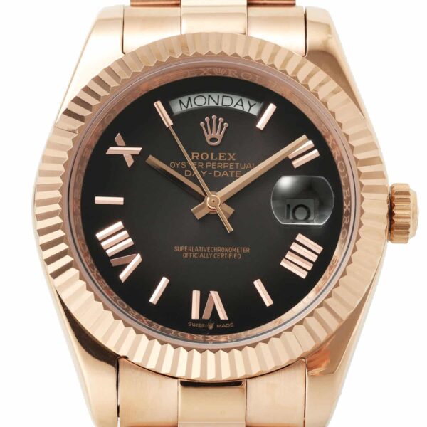 Rolex-Daydate-40-Rosegold-Ombre-Slate-228235-0055 – Bild 6